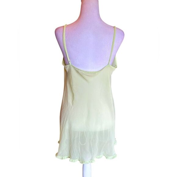Victorias Secret Mint Green Sheer Slip Dress Lingerie Womens Size Medium - Picture 2 of 7
